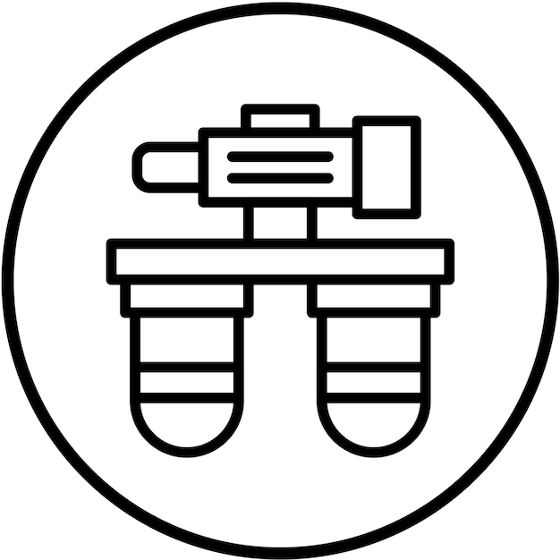 Estilo del icono del compresor de diseño vectorial