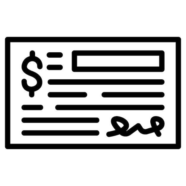 Estilo del icono de comprobación del diseño vectorial