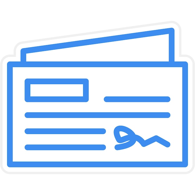 Estilo del icono de comprobación del diseño vectorial