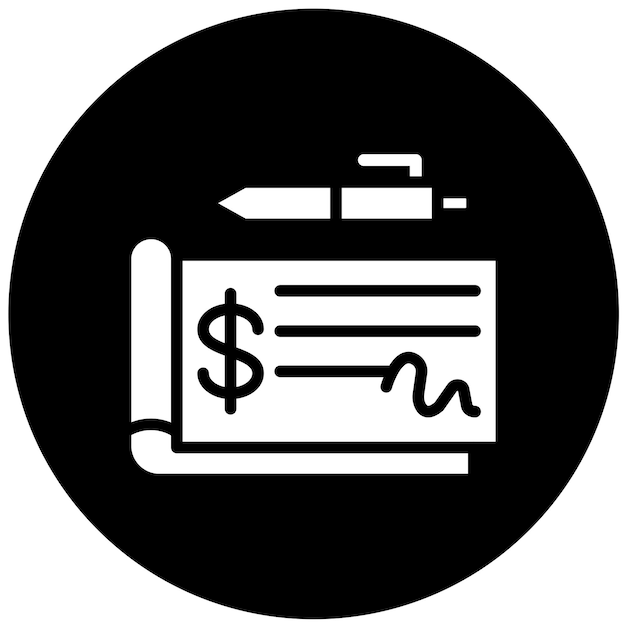 Estilo del icono de comprobación del diseño vectorial