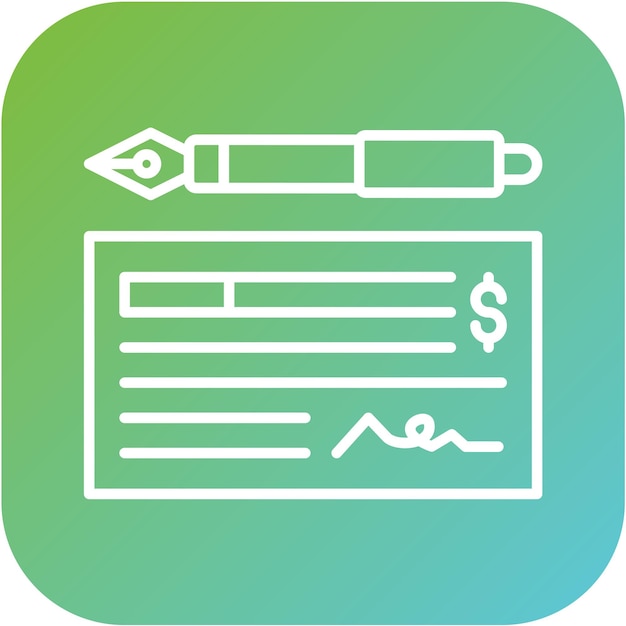 Estilo del icono de comprobación del diseño vectorial