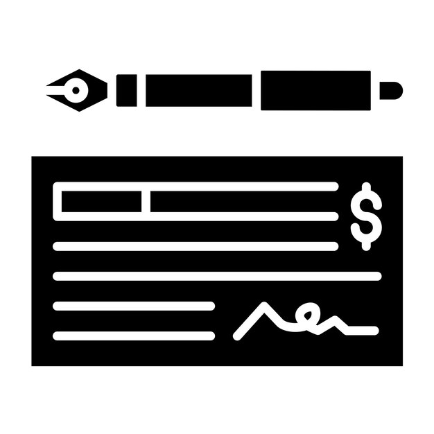 Estilo del icono de comprobación del diseño vectorial
