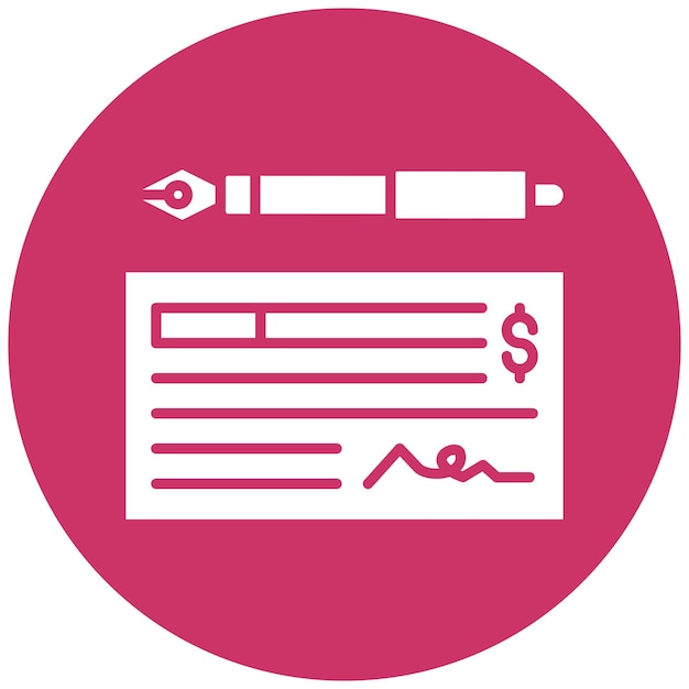 Estilo del icono de comprobación del diseño vectorial