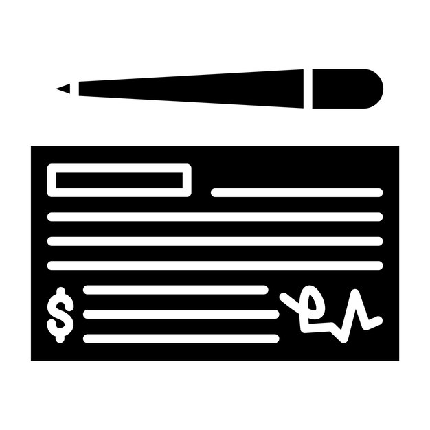 Estilo del icono de comprobación del diseño vectorial