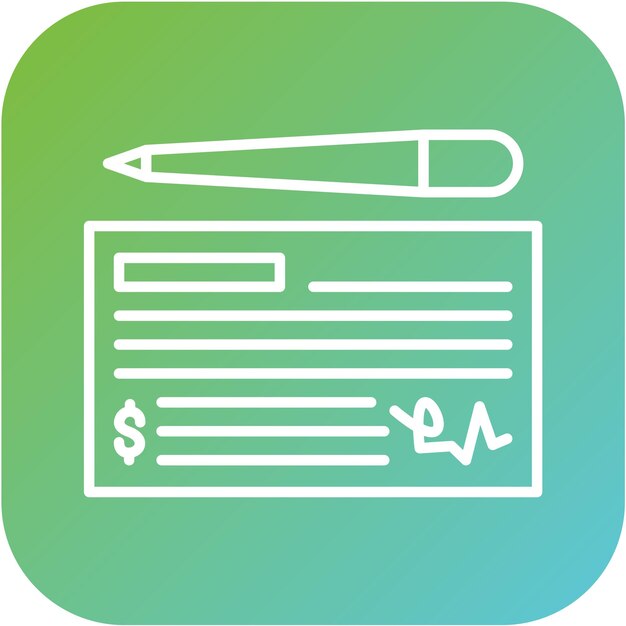 Estilo del icono de comprobación del diseño vectorial