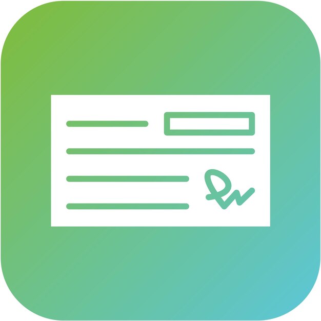 Estilo del icono de comprobación del diseño vectorial