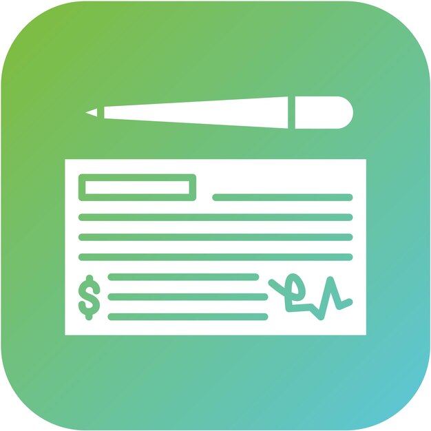 Estilo del icono de comprobación del diseño vectorial