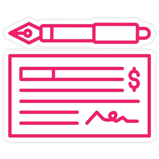 Estilo del icono de comprobación del diseño vectorial