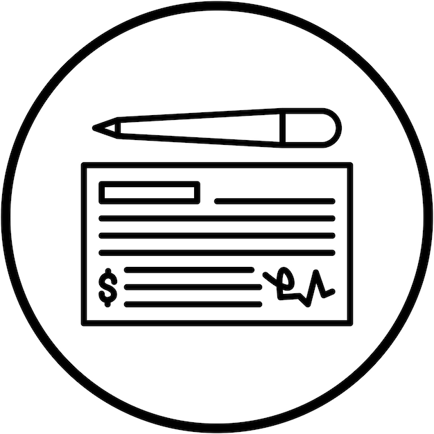 Estilo del icono de comprobación del diseño vectorial
