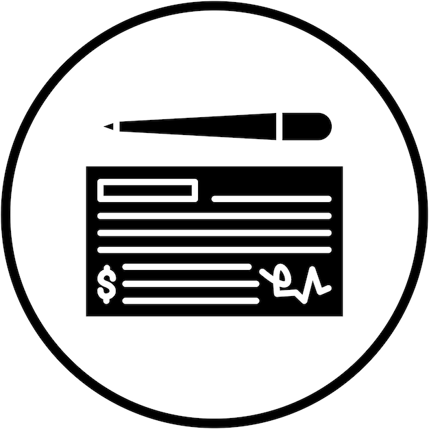 Estilo del icono de comprobación del diseño vectorial