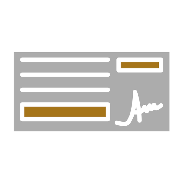 Estilo del icono de comprobación del diseño vectorial