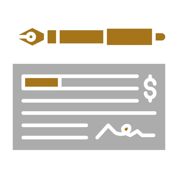 Estilo del icono de comprobación del diseño vectorial
