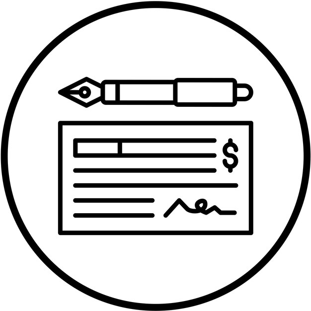 Estilo del icono de comprobación del diseño vectorial