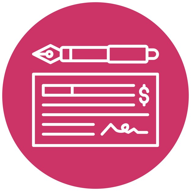 Estilo del icono de comprobación del diseño vectorial