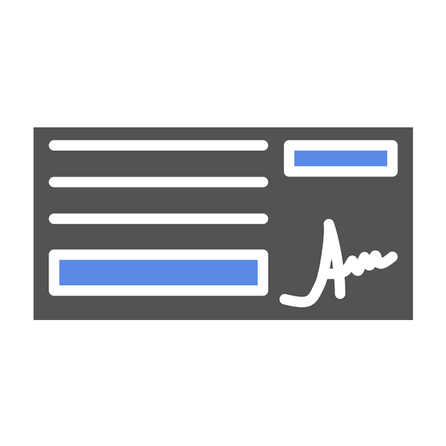 Estilo del icono de comprobación del diseño vectorial