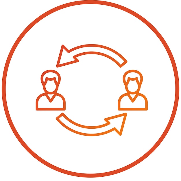 Estilo del icono de compromiso de diseño vectorial
