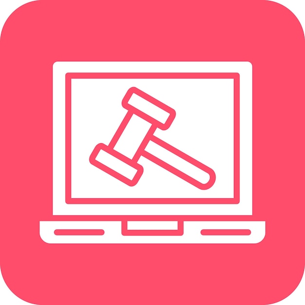 Estilo del icono de la computadora portátil