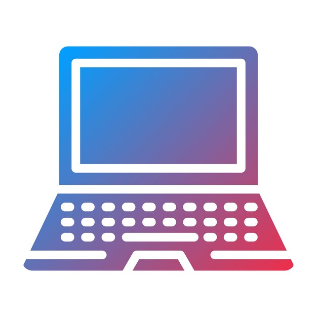 Estilo del icono de la computadora portátil