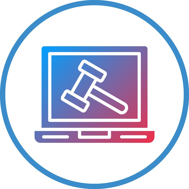 Estilo del icono de la computadora portátil