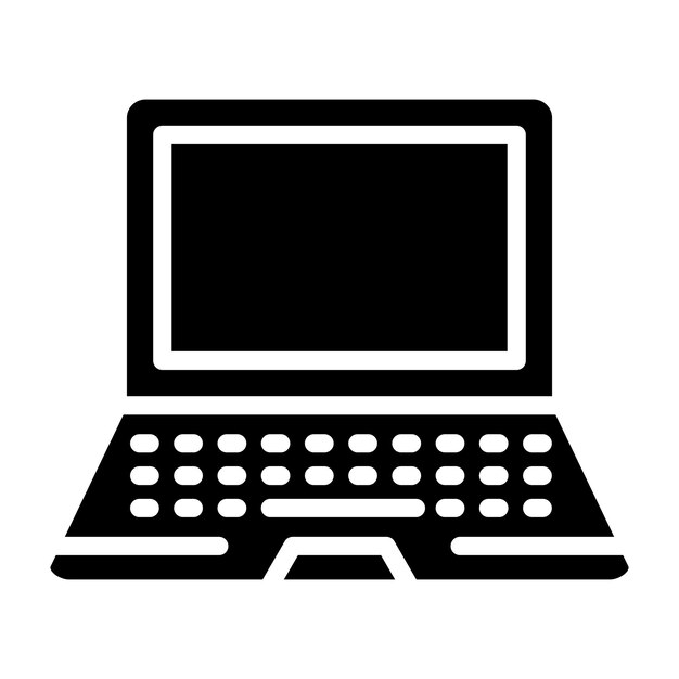 Estilo del icono de la computadora portátil