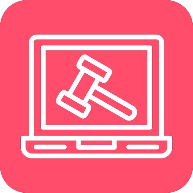 Estilo del icono de la computadora portátil