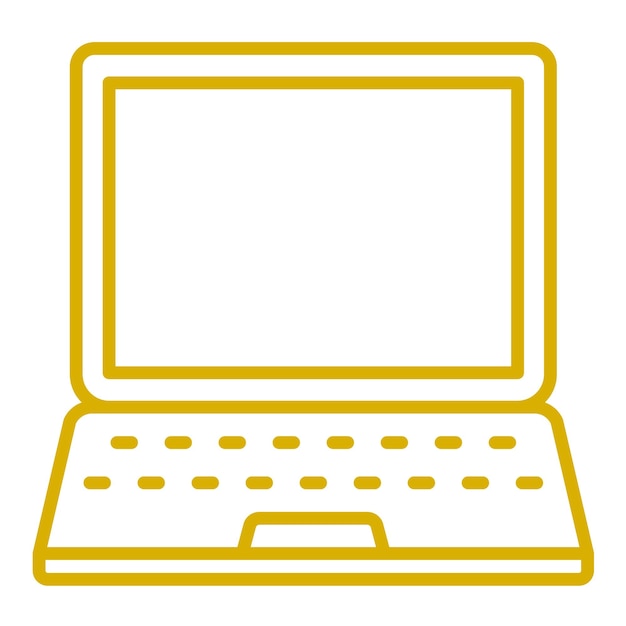 Estilo del icono de la computadora portátil