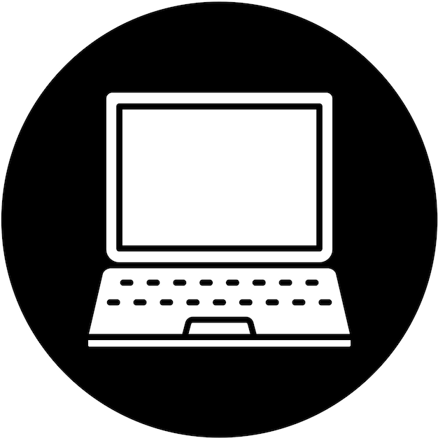 Estilo del icono de la computadora portátil