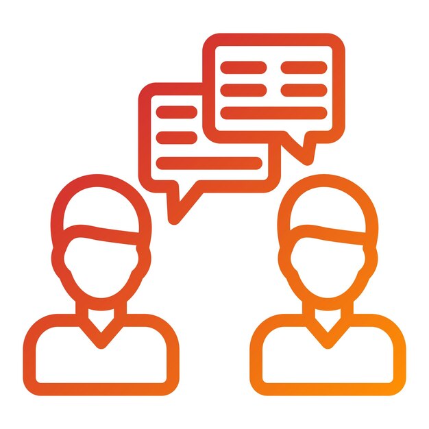 Estilo de icono de comunicación de diseño vectorial