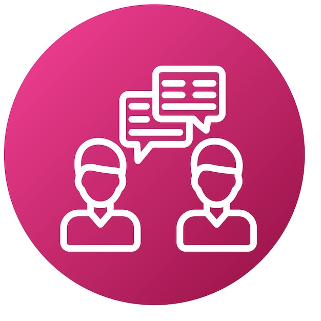 Estilo de icono de comunicación de diseño vectorial