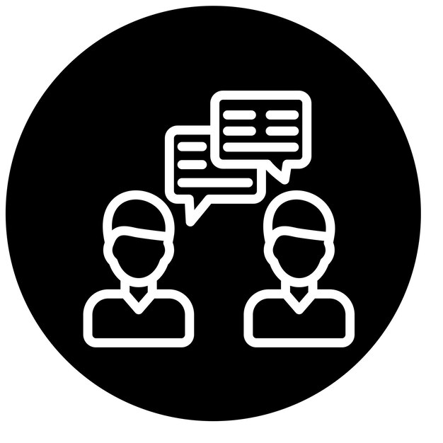 Estilo de icono de comunicación de diseño vectorial
