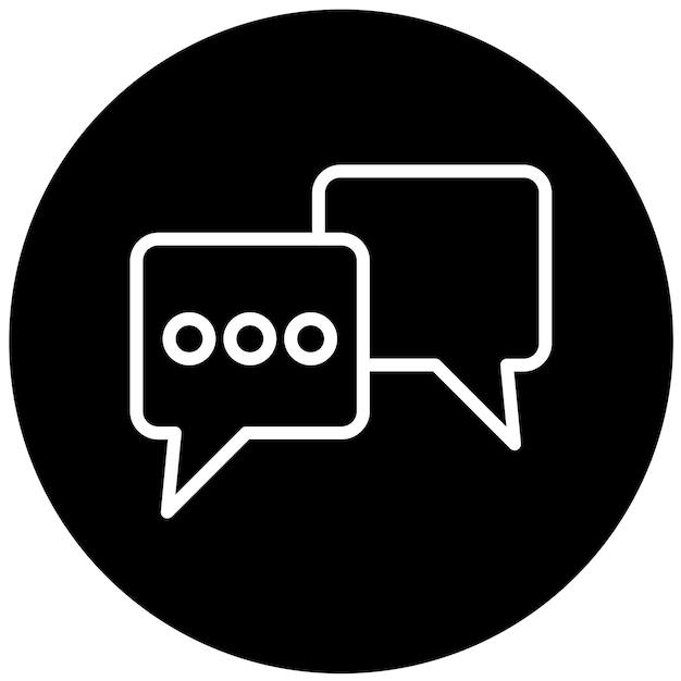 Estilo de icono de comunicación de diseño vectorial
