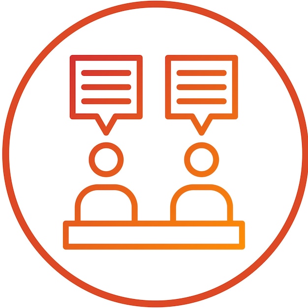 Estilo de icono de comunicación de diseño vectorial