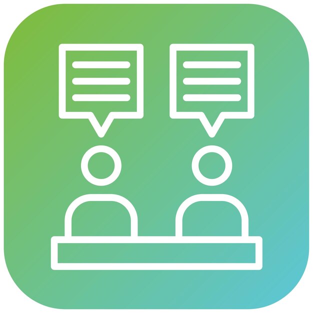 Estilo de icono de comunicación de diseño vectorial