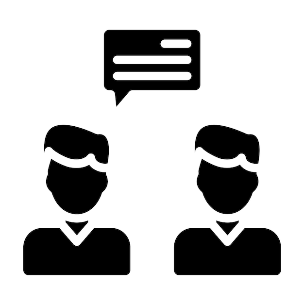 Estilo de icono de comunicación de diseño vectorial