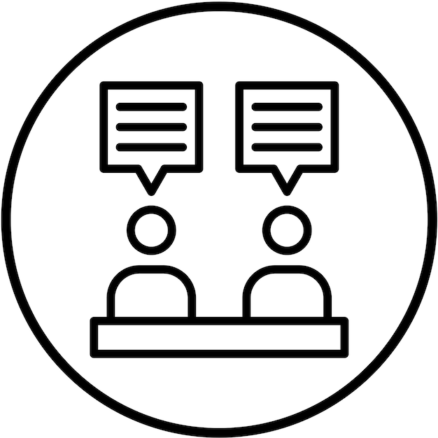 Estilo de icono de comunicación de diseño vectorial