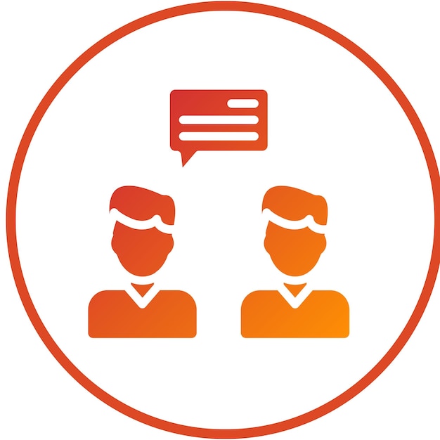 Estilo de icono de comunicación de diseño vectorial
