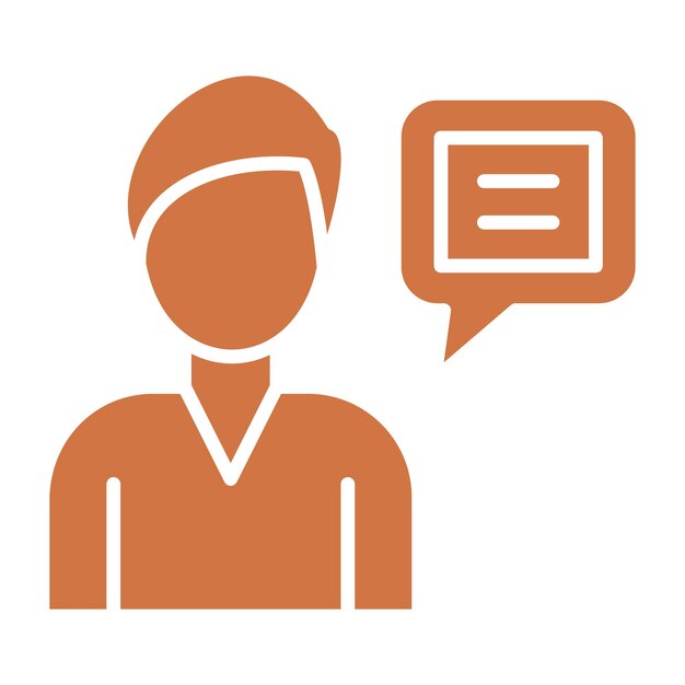 Estilo de icono de comunicación de diseño vectorial