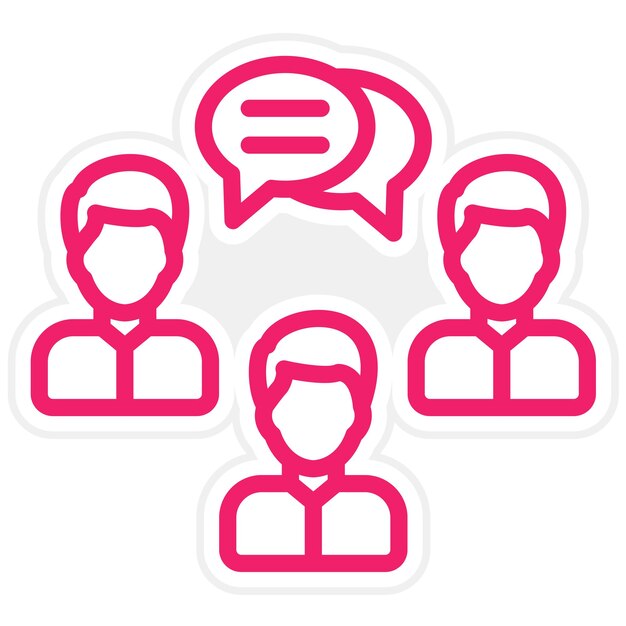 Estilo de icono de comunicaciones de diseño vectorial