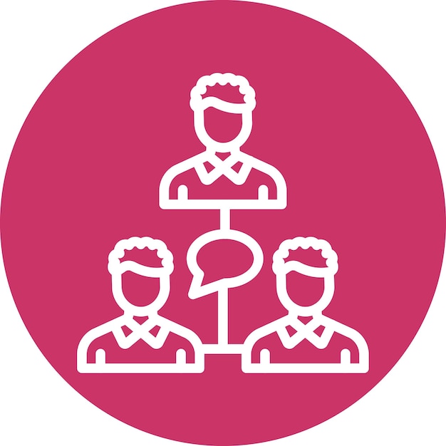 Estilo de icono de la comunidad de diseño vectorial