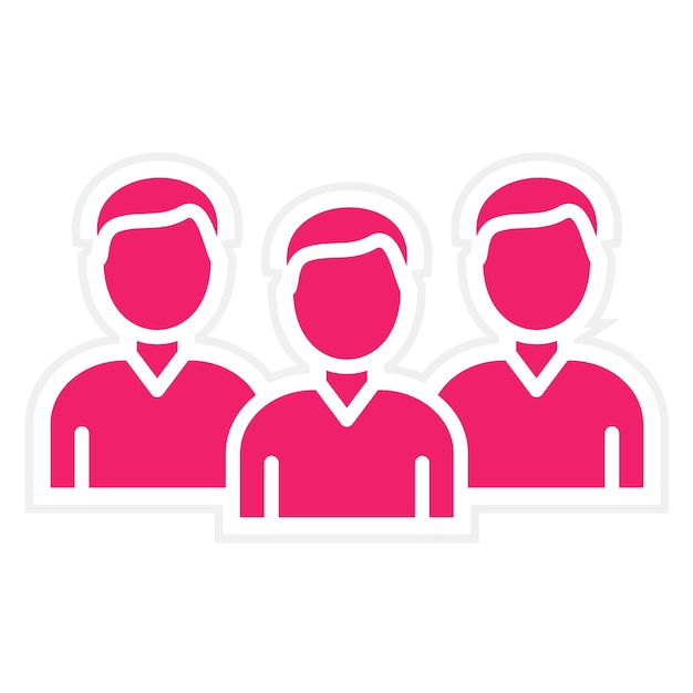 Estilo de icono de la comunidad de diseño vectorial