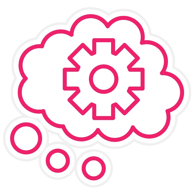 Estilo del icono del concepto de diseño vectorial
