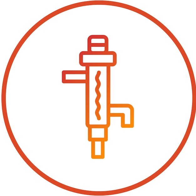Estilo del icono del condensador de diseño vectorial