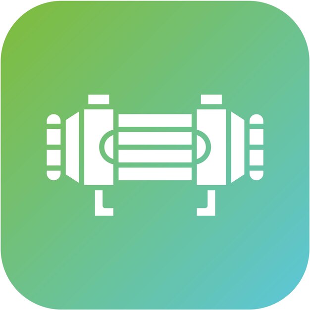 Estilo del icono del condensador de diseño vectorial