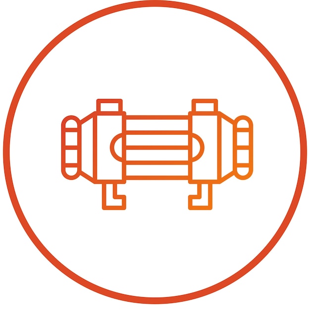 Estilo del icono del condensador de diseño vectorial