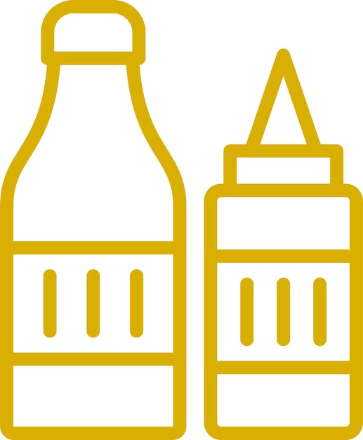 Estilo de icono de los condimentos de diseño vectorial
