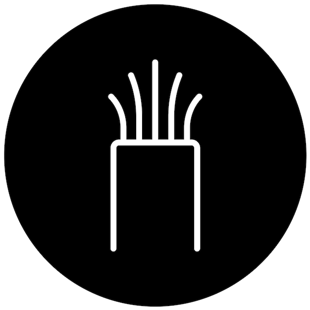 Estilo del icono del conector de control de diseño vectorial