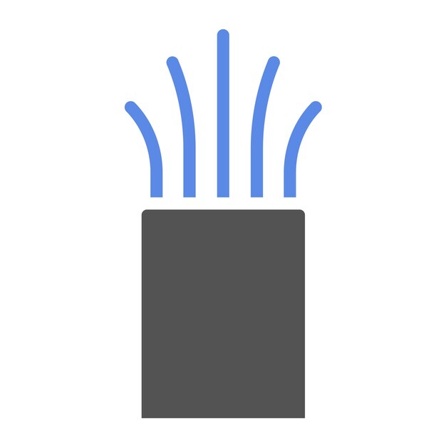 Estilo del icono del conector de control de diseño vectorial