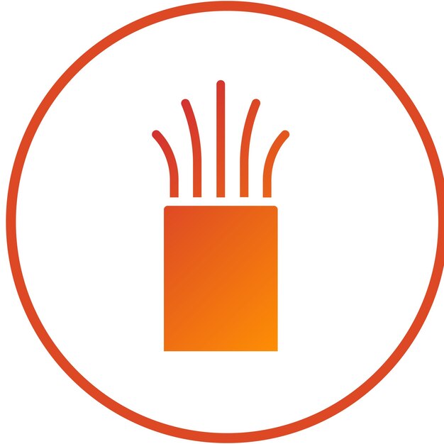 Estilo del icono del conector de control de diseño vectorial