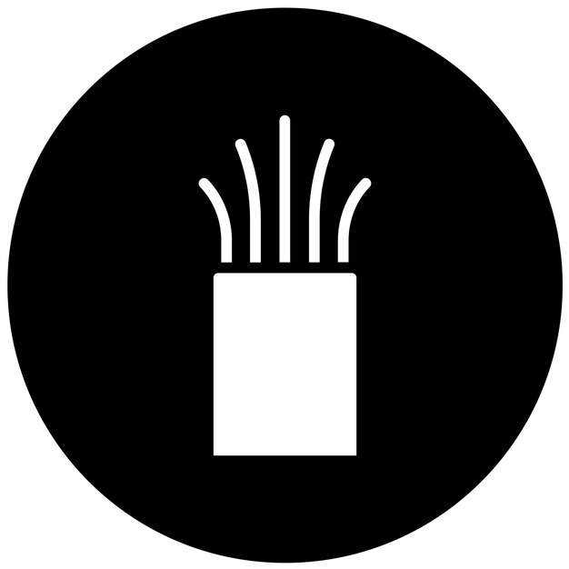 Estilo del icono del conector de control de diseño vectorial