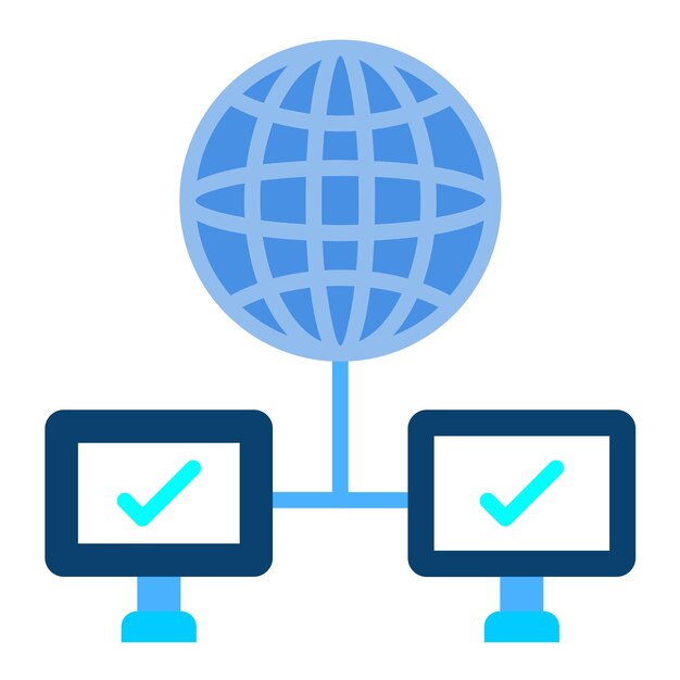 Estilo del icono de conexión de diseño vectorial